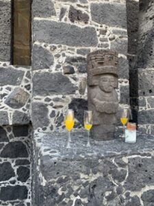 At the entrance of the Anahuacalli Museum