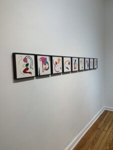 La Chola Poblete, series of works on paper "Te quiero pero no puedo" at Travesía Cuatro Mexico City