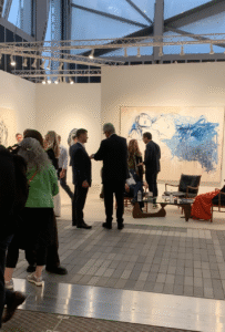Tracey Emin at White Cube's Frieze booth.