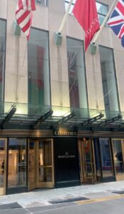 Main entrance to Christie's.