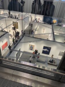 Some booths at Frieze as seen from above.
