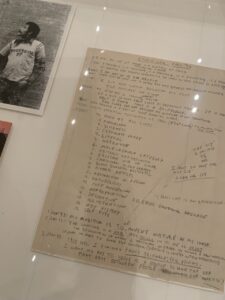 Jack Whitten's personal notes exhibited in his solo show at the MoMA. I love the "to avoid at all costs" part.