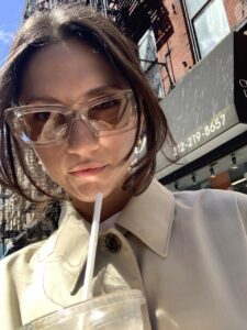NY style iced coffee with a lot of ice and a bit of coffee.