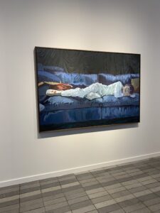 Claire Tabouret at Perrotin's booth (Frieze 2025).