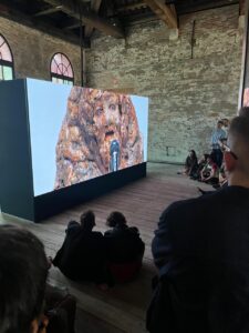 Aline Bouvy's installation "La Merde" in the Arsenale.