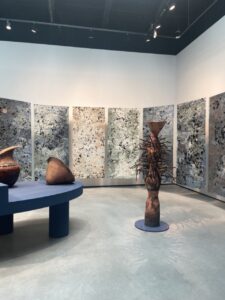 Installation by Adebunmi Gbadebo in the Central Pavilion.
