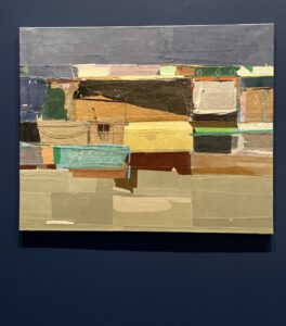 Collage work by Mohammed Joha in the Giardinio's Central Pavilion.