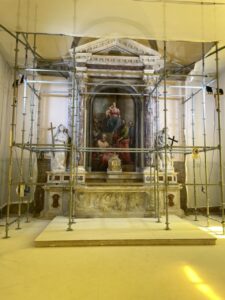 Part 2 of the Holy See Pavilion, featuring an installation by Alexander Kluge.